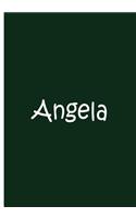 Angela - Personalized Journal / Custom Gift / Blank Lined Pages/ Soft Matte