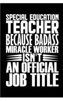 Special Education Teacher Because Badass Miracle Worker Isn't An Official Job Title