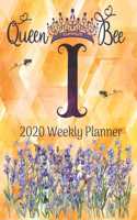 2020 Weekly Planner - Monogram Queen Bee Initial 