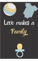 Love makes a family adopting a baby Gift