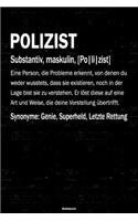 Polizist Notizbuch