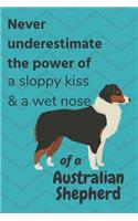 Never underestimate the power of a sloppy kiss & a wet nose of a Australian Shepherd: For Australian Shepherd Dog Fans