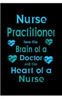 Nurse practitioner have the brain of a doctor and the heart of a nurse