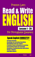 Preston Lee's Read & Write English Lesson 1 - 20 For Portuguese Speakers