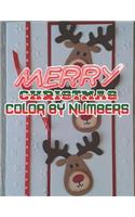 Merry Christmas Color By Numbers: a beautiful colouring book with Christmas designs on a black background, for gloriously vivid colours