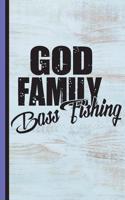 God Family Bass Fishing: Fishing Diary Appreciation and Gratitude Prayer Notebook, College Study Lined Journal