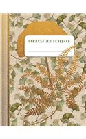 Composition Notebook: Ginkgo Botanical Asian Floral Japanese Art Elegant Flower Graphic Women Composition Notebook Journal,100 Pages Lined, 7.44 x 9.69"