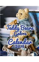 Teddy Bears Galore Calendar 2019: Full-Color Portrait-Style Desk Calendar