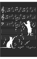 Cats and Music: Notebook for Cat Lovers, Owners and Musicians