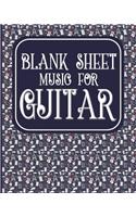 Blank Sheet Music for Guitar