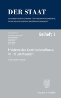 Probleme Des Konstitutionalismus Im 19. Jahrhundert