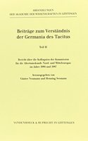 Beitrage Zum Verstandnis Der Germania Des Tacitus