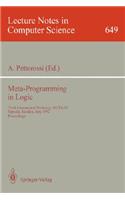 Meta-Programming in Logic: Third International Workshop, Meta-92, Uppsala, Sweden, June 10-12, 1992. Proceedings