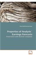 Properties of Analysts` Earnings Forecasts