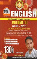 7300+ English Previous Years Papers Volume-II (2016-2017) As Per Latest Exam Pattern 130+ Sets