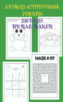 Animal Activity Book for Kids