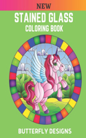 New Stained Glass Coloring Book