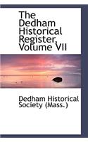 The Dedham Historical Register, Volume VII