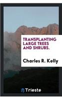 Transplanting Large Trees and Shrubs