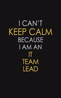 I Can't Keep Calm Because I Am An IT Team Lead