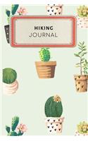 Hiking Journal: Cute Cactus Succulents Dotted Grid Bullet Journal Notebook - 100 Pages 6 X 9 Inches Log Book