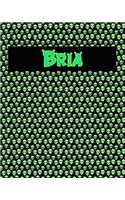 120 Page Handwriting Practice Book with Green Alien Cover Bria