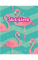 Sketchbook: Cute Drawing Note Pad and Sketch Book for Kids, Girls and Adult - Large 8.5 x 11 Matte Cover with White Interior (Perfect for Sketching, Coloring, W