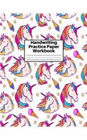 Handwriting Practice Paper Workbook