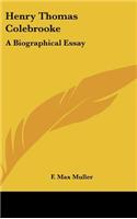 Henry Thomas Colebrooke: A Biographical Essay(English)