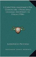 I Caratteri Anatomici Per Conoscere I Principali Legnami Adoperati In Italia (1906)