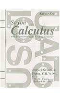 Saxon Calculus with Trigonometry and Analytic Geometry Answer Key