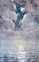 Cloudy Night Moon - Sympathy Greeting Card