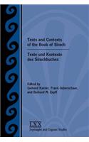 Texts and Contexts of the Book of Sirach / Texte und Kontexte des Sirachbuches