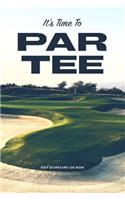 Golf Scorecard Log Book