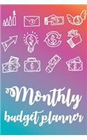 Monthly Budget Planner: Monthly & Weekly Budget Planner Expense Overview - Budget Planning - 142 Pages 6x9in