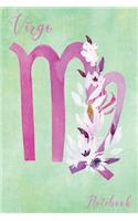 Virgo Notebook: The Virgin - August 23-September 22 - Lined 6 x 9-inch size with 120 pages
