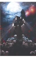 Halloween Zombie Rising Lined Notebook