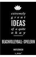 Notizbuch für Beachvolleyball-Spieler / Beachvolleyball-Spielerin