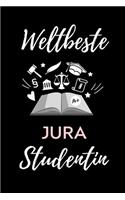 Weltbeste Jura Studentin: A5 Geschenkbuch PUNKTIERT zum Jura Studium Notizbuch für Rechts-studenten Anwälte Jurist witziger Spruch zum Abitur Studienbeginn Erstes Semester
