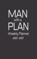 Man with a Plan - Weekly Planner 2020 to 2021: Black Weekly 2020-2021 Planner Organizer. January 2020 to December 2021- Gifts for him, men husband, boyfriend, son, entrepreneur