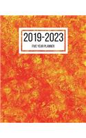 2019-2023 Five Year Planner: 60 Months Planner - 8 x 10 Inches - Paperback