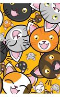 Composition Notebook: Cute Cats Wide Ruled Composition Book for Back to School, Softcover Journal (6 X 9, 120 Pages)