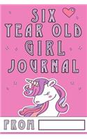 Six Year Old Girl Journal