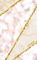 Notebook: Stylish Journal Beige Marble with Rose Gold Design Perfect for Taking Notes