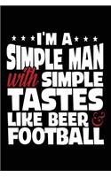 I'm A Simple Man With Simple Tastes Like Beer & Football