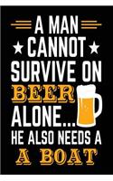 A Man Cannot Survive On Beer Alone... He Also Needs A Boat