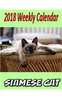 2018 Weekly Calendar Siamese Cat: Cat Jokes, Cat Mazes, To Do List, Personal Notes and More...