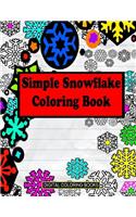 Simple Snowflake Coloring Book