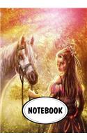 Notebook: Dot-Grid, Graph Grid, Lined, Blank Paper: Anime girl 18: Journal Diary, 110 pages, 7" x 10" (Notebook Journal)