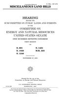 Miscellaneous Land Bills